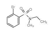 2-溴-N-甲基-N-乙基苯磺酰胺结构式