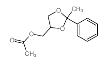 1,3-Dioxolane-4-methanol,2-methyl-2-phenyl-, 4-acetate结构式