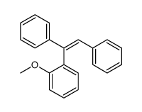 1-(1,2-diphenylethenyl)-2-methoxybenzene结构式