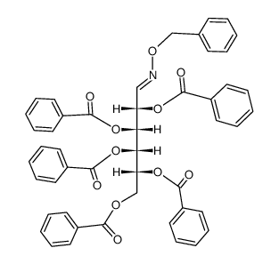 2-O,3-O,4-O,5-O,6-O-Pentabenzoyl-D-galactose O-benzyl oxime Structure