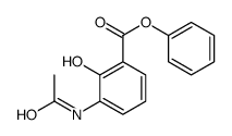 phenyl 3-acetamido-2-hydroxybenzoate Structure