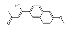 (E)-4-HYDROXY-4-(6-METHOXYNAPHTHALEN-2-YL)BUT-3-EN-2-ONE Structure