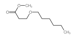 Propanoic acid,3-(hexyloxy)-, methyl ester结构式