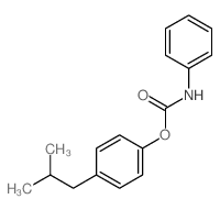 Phenol,4-(2-methylpropyl)-, 1-(N-phenylcarbamate) structure