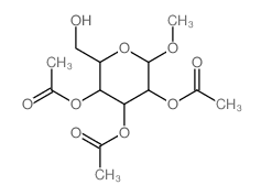 [3,5-diacetyloxy-2-(hydroxymethyl)-6-methoxy-oxan-4-yl] acetate结构式