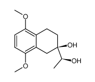 (R)-(-)-(S-1-hydroxyethyl)-2-hydroxy-5,8-dimethoxy-1,2,3,4-tetrahydronaphthalene Structure