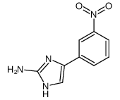 4-(3-nitrophenyl)-1H-imidazol-2-amine结构式