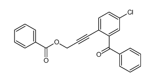 3-(benzoyloxy)-1-(2-benzoyl-4-chlorophenyl)propyne Structure