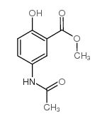 methyl 5-acetamido-2-hydroxybenzoate结构式