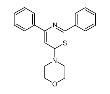 4-(2,4-diphenyl-6H-1,3-thiazin-6-yl)morpholine结构式