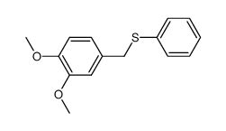 (3,4-dimethoxybenzyl)(phenyl)sulfane Structure