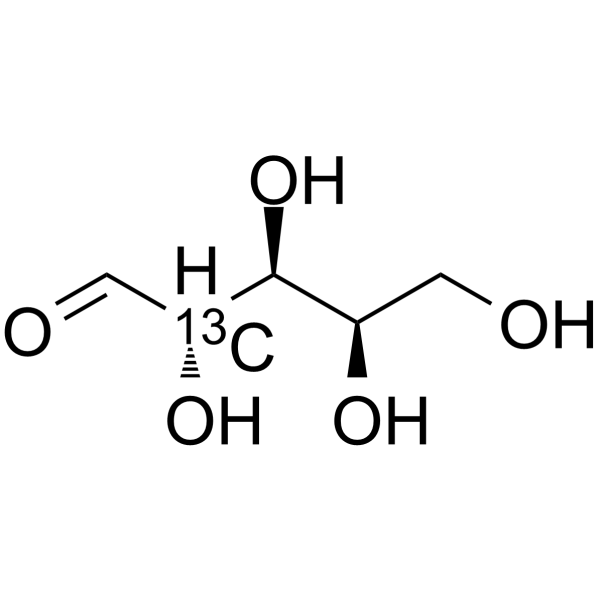 D-Lyxose-13C-3结构式