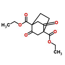 2,5-二氧代二环[2.2.2]辛烷-1,4-二甲酸二乙酯结构式