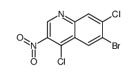 6-bromo-4,7-dichloro-3-nitroquinoline Structure