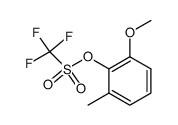 2-methoxy-6-methylphenyl trifluoromethanesulfonate Structure