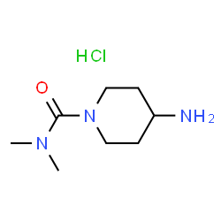 4-Amino-N,N-dimethylpiperidine-1-carboxamide hydrochloride structure