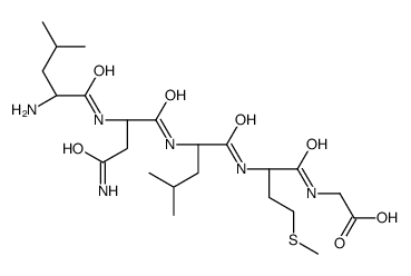 2-[[(2S)-2-[[(2S)-2-[[(2S)-4-amino-2-[[(2S)-2-amino-4-methylpentanoyl]amino]-4-oxobutanoyl]amino]-4-methylpentanoyl]amino]-4-methylsulfanylbutanoyl]amino]acetic acid结构式