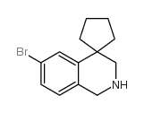 6'-bromo-2',3'-dihydro-1'h-spiro[cyclopentane-1,4'-isoquinoline]结构式