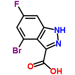 4-Bromo-6-fluoro-1H-indazole-3-carboxylic acid Structure