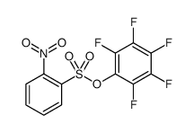 2,3,4,5,6-PENTAFLUOROPHENYL 2-NITROBENZENESULFONATE structure