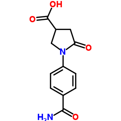 1-(4-CARBAMOYL-PHENYL)-5-OXO-PYRROLIDINE-3-CARBOXYLIC ACID picture