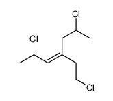 2,6-dichloro-4-(2-chloroethyl)hept-3-ene结构式