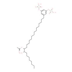 5-(16-Acetyloxy-17-hydroxypentacosyl)benzene-1,3-diol 1,3-bissulfuric acid picture