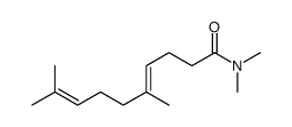 N,N,5,9-tetramethyldeca-4,8-dienamide结构式