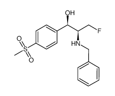 (1R,2S)-1-(4-methylsulfonylphenyl)-2-benzylamino-3-fluoro-1-propanol结构式