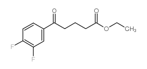 ETHYL 5-(3,4-DIFLUOROPHENYL)-5-OXOVALERATE结构式