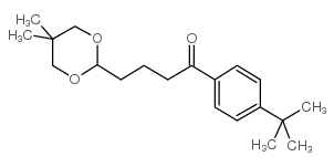 4'-TERT-BUTYL-4-(5,5-DIMETHYL-1,3-DIOXAN-2-YL)BUTYROPHENONE结构式