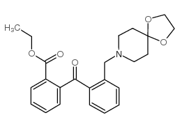 2-碳酰乙氧基-2'-[8-(1,4-二恶-8-氮杂螺-[4.5]癸基)甲基]苯甲酮图片