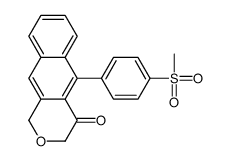 5-(4-methylsulfonylphenyl)-1H-benzo[g]isochromen-4-one结构式