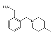 Benzenemethanamine, 2-[(4-methyl-1-piperidinyl)methyl] Structure