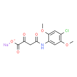 sodium N-(4-chloro-2,5-dimethoxyphenyl)-3-oxobutyramidate Structure