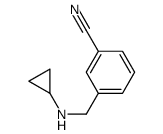 3-[(Cyclopropylamino)methyl]benzonitrile结构式