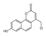 4-(chloromethyl)-8-hydroxy-2H-benzo[h]chromen-2-one Structure