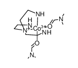 {N,N-bis(2-aminoethyl)-1,2-ethanediamine}-bis(dimethylformamide)cobalt(III)(3+) Structure