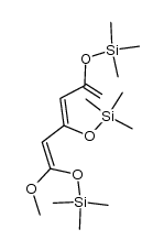 1,3,5-tris(trimethylsiloxy)-1-methoxyhexa-1,3,5-triene结构式