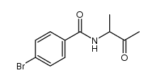 4-bromo-N-(3-oxobutan-2-yl)benzamide结构式