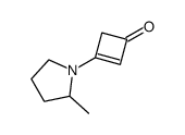 3-(2-methylpyrrolidin-1-yl)cyclobut-2-en-1-one Structure