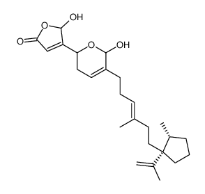 4-[[3,6-Dihydro-6-hydroxy-5-[4-methyl-6-[2-methyl-1-(1-methylethenyl)cyclopentyl]-3-hexenyl]-2H-pyran]-2-yl]-5-hydroxy-2(5H)-furanone picture