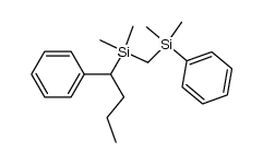 ((dimethyl(1-phenylbutyl)silyl)methyl)dimethyl(phenyl)silane Structure