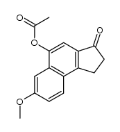 5-acetoxy-7-methoxy-1,2-dihydro-cyclopenta[a]naphthalen-3-one结构式