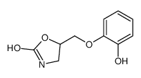 5-[(2-hydroxyphenoxy)methyl]-1,3-oxazolidin-2-one Structure