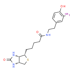 N-[2-(4-hydroxy-3-iodo-phenyl)ethyl]-5-[(1S,2S,5R)-7-oxo-3-thia-6,8-di azabicyclo[3.3.0]oct-2-yl]pentanamide picture