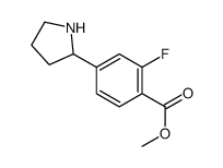 2-Fluoro-4-pyrrolidin-2-yl-benzoic acid methyl ester Structure