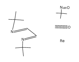 (t-Bu)N(O)Re(CO)3(t-Bu-DAB) Structure