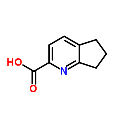 6,7-Dihydro-5H-cyclopenta[b]pyridine-2-carboxylic acid Structure