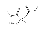 dimethyl cis-1-bromomethylcyclopropane-1,2-dicarboxylate Structure